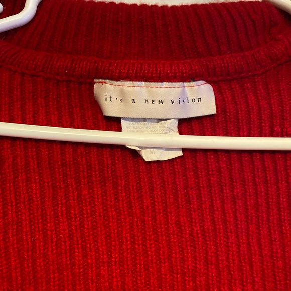 It's a new vision, Red Sweater / Festive Vest - Medium - Picture 2 of 3